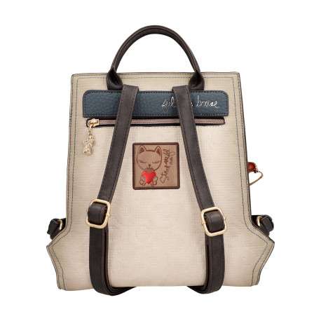 Sac à dos marine pourvu de bretelles réglables et d'une anse à main - Image 2