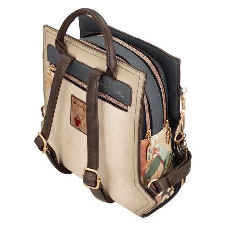 Sac à dos marine pourvu de bretelles réglables et d'une anse à main - Image 4