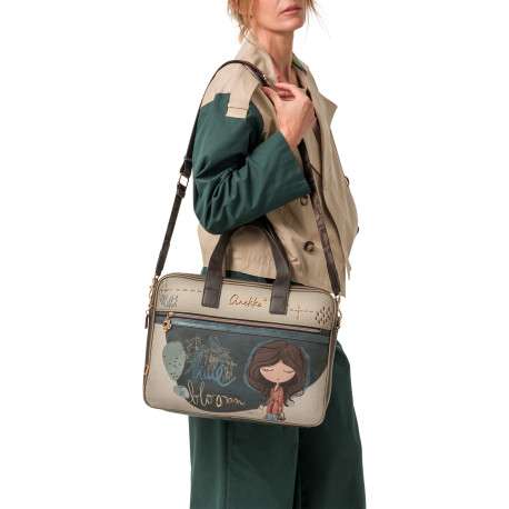 Sac ordinateur marine pourvu d'une large bandoulière réglable - Image 6