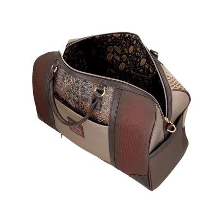 Sac weekender multicolores pourvu d'une large bandoulière réglable - Image 5