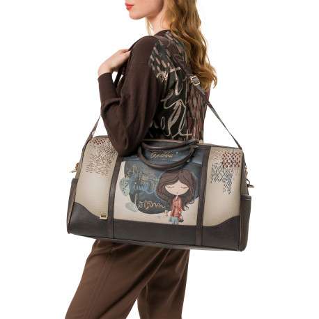 Sac weekender multicolores pourvu d'une large bandoulière réglable - Image 6