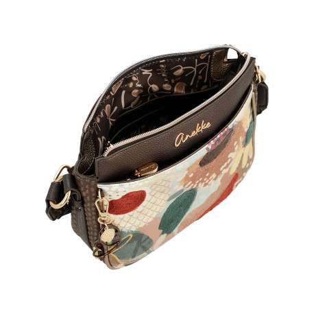 Sac à bandoulière multicolore pourvu d'une large bandoulière réglable - Image 4