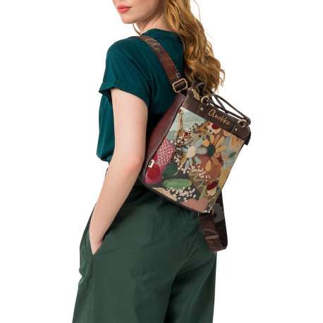 Sac à dos multicolore pourvu de larges bretelles à dos amovibles - Image 6