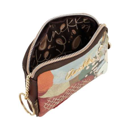 Porte-monnaie multicolore à motifs pourvu d'une fermeture zippée - Image 3