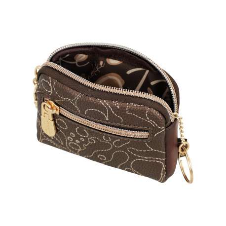 Porte-monnaie multicolore à motifs pourvu d'une fermeture zippée - Image 5