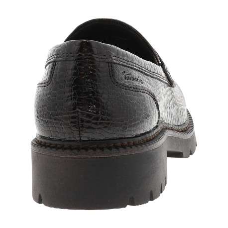 Mocassins marron à talon décroché bas pourvus d'une boucle métallique - Image 4