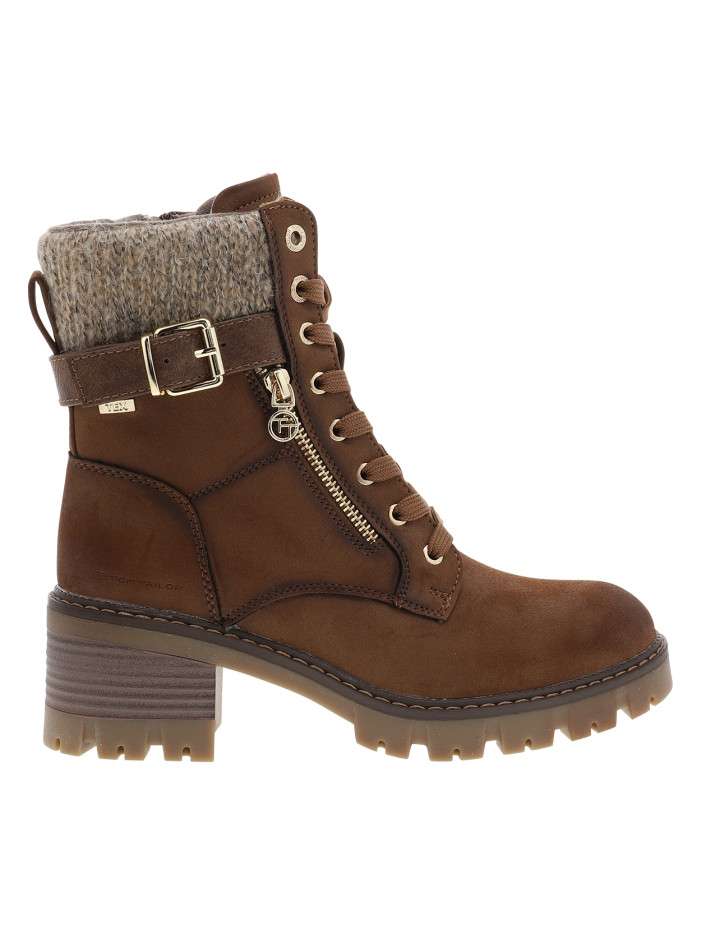 Bottines cognac à talon...