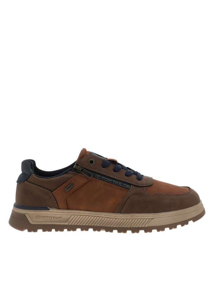 Sneakers cognac à talon...