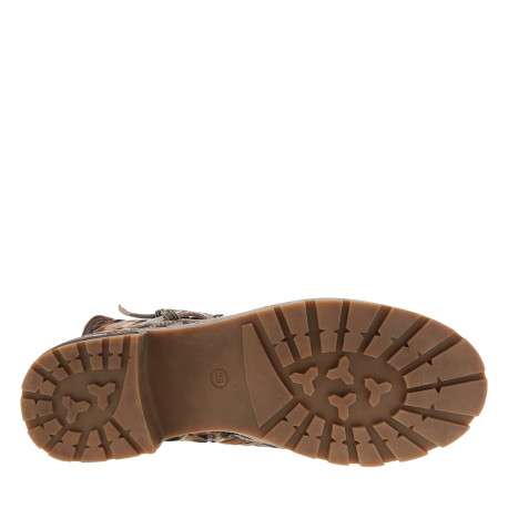 Bottines en cuir léopard à talon décroché moyen pourvues d'un zip latéral - Image 6