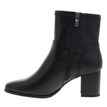 Boots noir avec un talon décroché moyen munies d'un zip latéral - Image 3