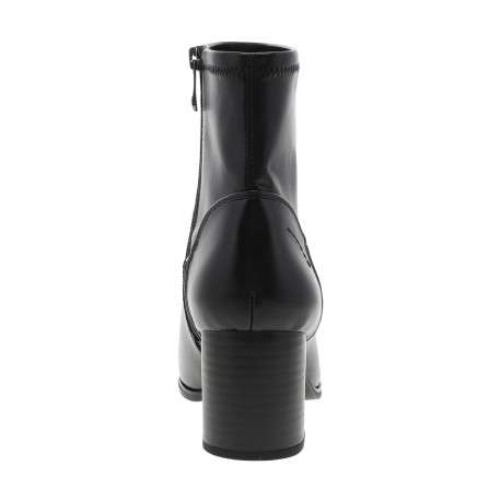 Boots noir avec un talon décroché moyen munies d'un zip latéral - Image 4