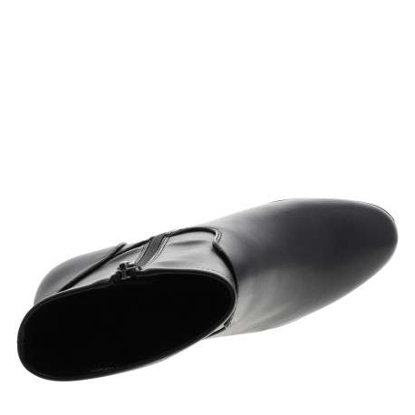 Boots noir avec un talon décroché moyen munies d'un zip latéral - Image 5