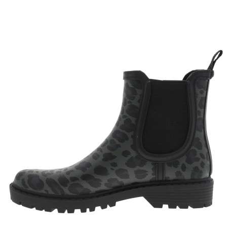 Boots Gaudi Smooth léopard à talon décroché bas pourvues de goussets élastiqués - Image 3