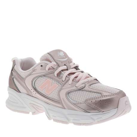 Baskets multisport 530 rose brillant à talon plat dotées de lacets ronds - Image 2