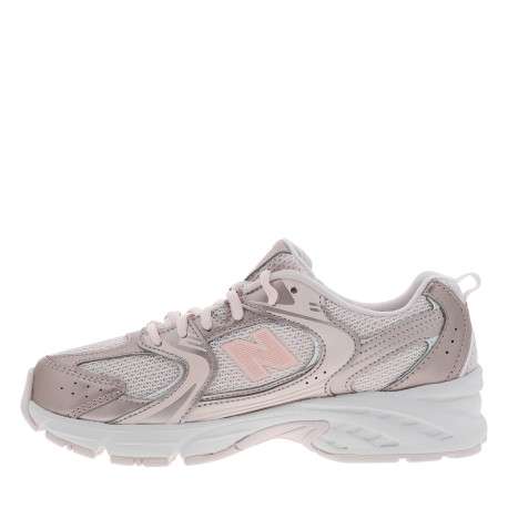 Baskets multisport 530 rose brillant à talon plat dotées de lacets ronds - Image 3