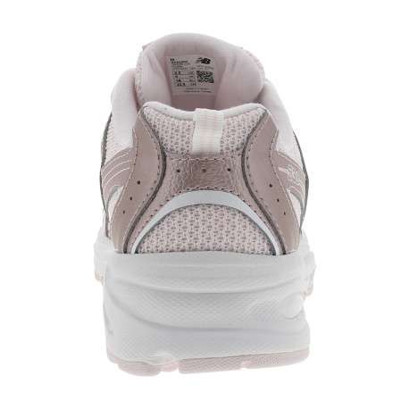 Baskets multisport 530 rose brillant à talon plat dotées de lacets ronds - Image 4