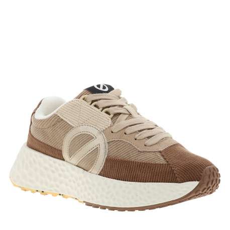 Baskets Carter Runner beiges à talon compensé bas pourvues de lacets - Image 2