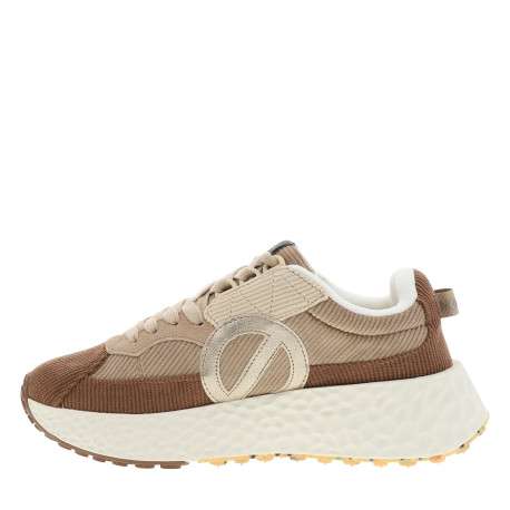 Baskets Carter Runner beiges à talon compensé bas pourvues de lacets - Image 3