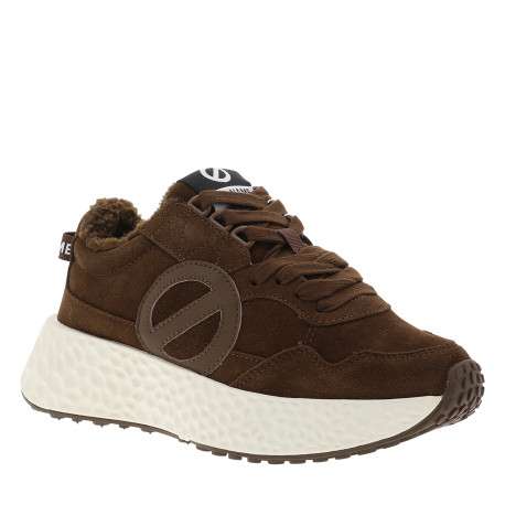 Baskets Carter Jogger en cuir marron à talon compensé bas pourvues de lacets - Image 2