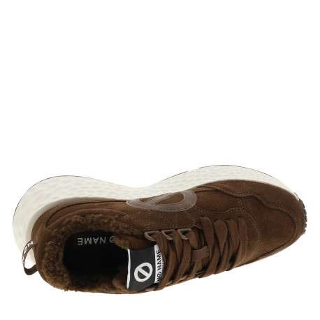 Baskets Carter Jogger en cuir marron à talon compensé bas pourvues de lacets - Image 5