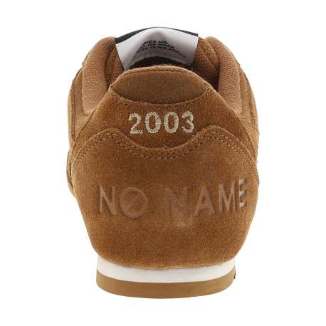 Tennis Evo Run en cuir camel à talon plat pourvues de lacets bicolores - Image 4