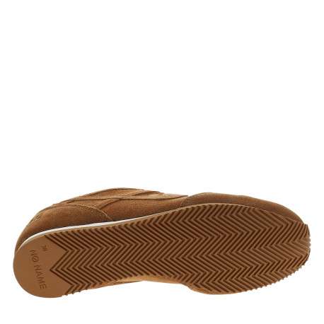 Tennis Evo Run en cuir camel à talon plat pourvues de lacets bicolores - Image 6