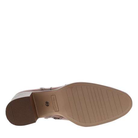 Boots en cuir cognac à talon décroché moyen dotées d'un zip latéral - Image 6