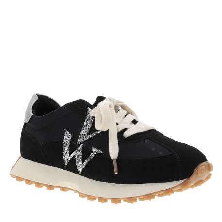 Baskets running Flow Initials beiges à talon plat avec le logo brillant - Image 2