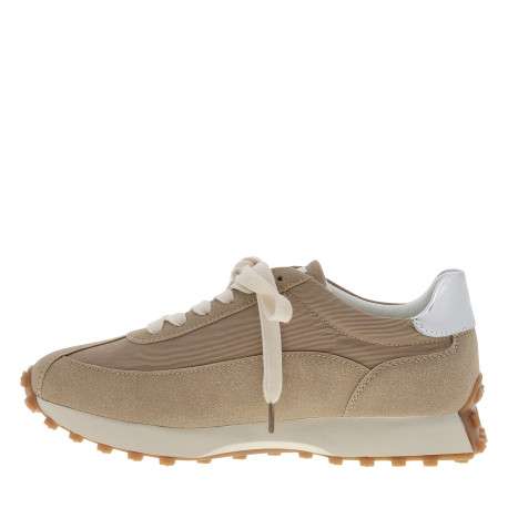 Baskets running Flow Initials beiges à talon plat munies du logo brillant - Image 3