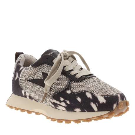Baskets running Flow Emblem multicolores à talon plat munies de lacets - Image 2