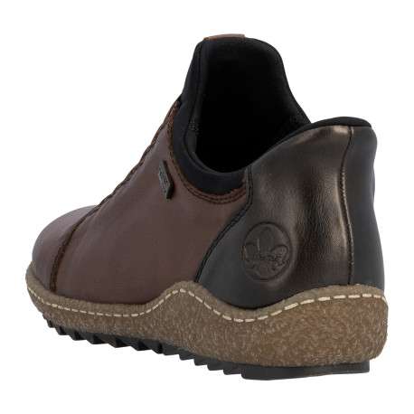 Sneakers en cuir cognac à talon plat pourvues d'une fermeture slip-on - Image 4