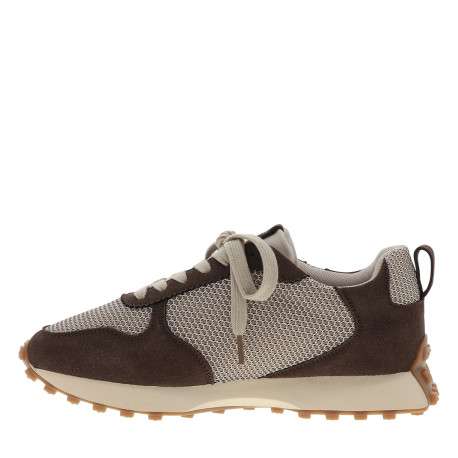 Baskets running Flow Emblem chocolat à talon plat et empiècements - Image 3