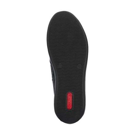 Sneakers noires à talon plat pourvues d'une fermeture à lacets - Image 6