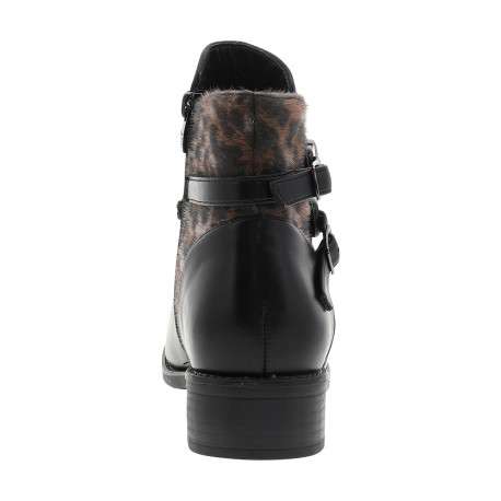 Bottines Maram léopard à talon décroché bas pourvues d'un zip latéral - Image 4