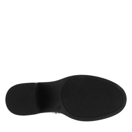 Bottines Palma vernies noires à talon décroché moyen pourvues d'un zip latéral - Image 6