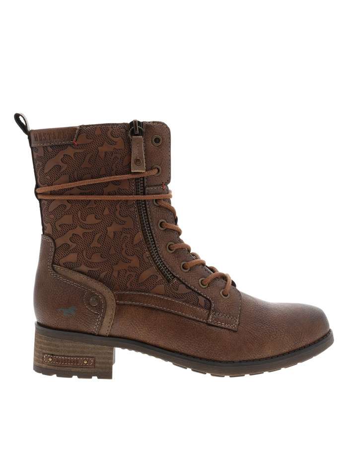Bottines cognac à talon...