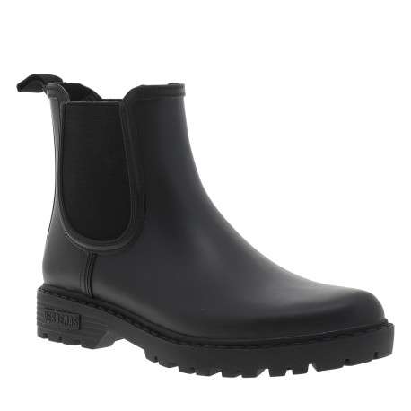 Boots Gaudi Smooth noires à talon décroché bas pourvues de goussets élastiqués - Image 2