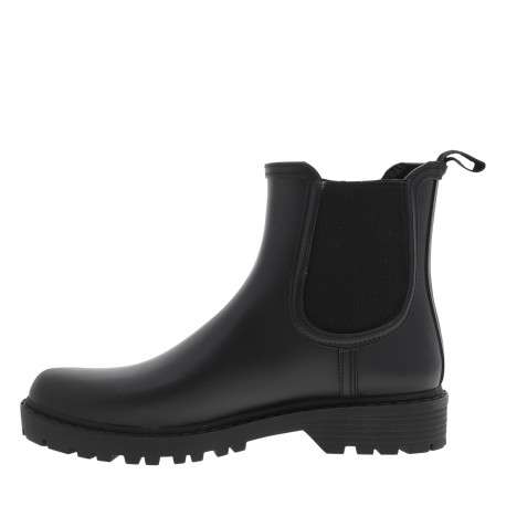 Boots Gaudi Smooth noires à talon décroché bas pourvues de goussets élastiqués - Image 3