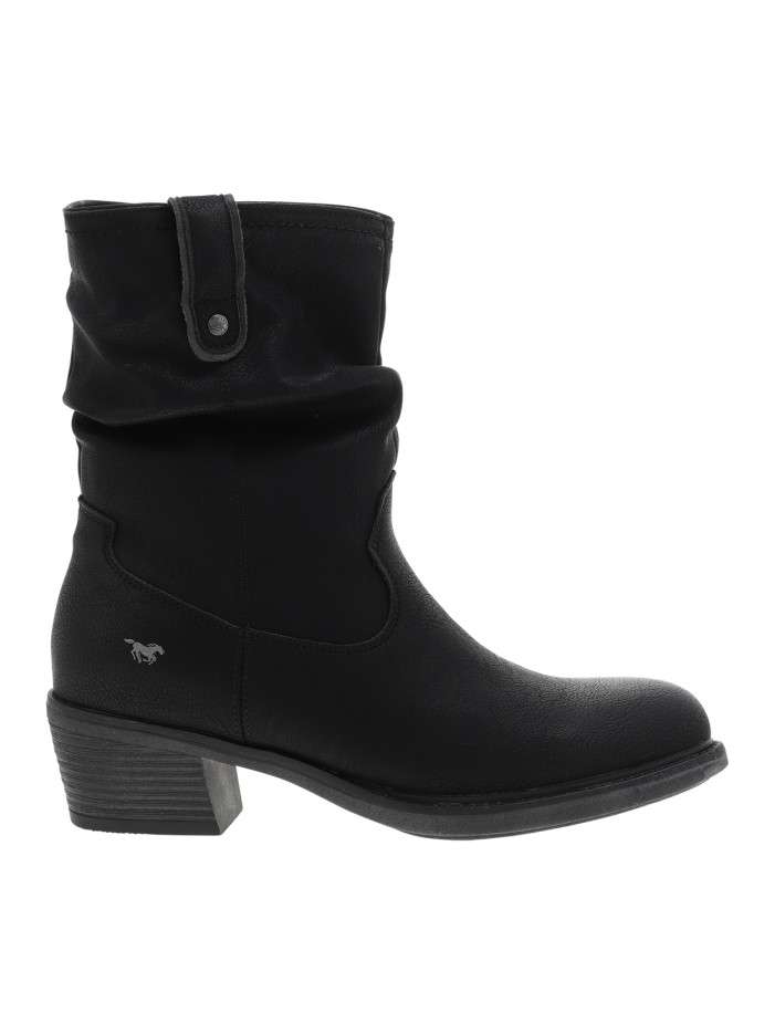 Boots noir à talon décroché...