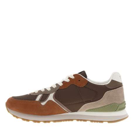 Baskets running Brit Boost marron à talon plat munies de lacets - Image 3