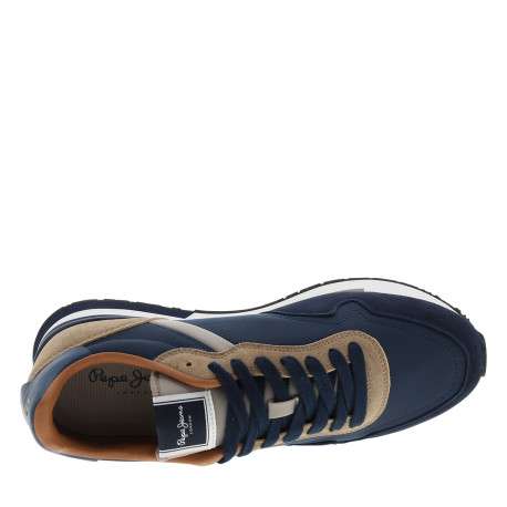 Baskets running Hailon Basic bleu marine à talon plat munies d'empiècements - Image 5