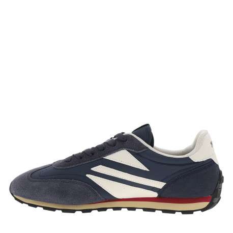 Baskets running Jason Street bleu marine à talon plat et logo - Image 3