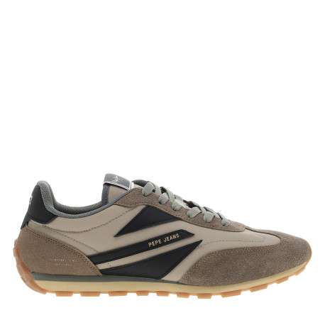 Baskets running Jason Rétro multicolores à talon plat et lacets verts
