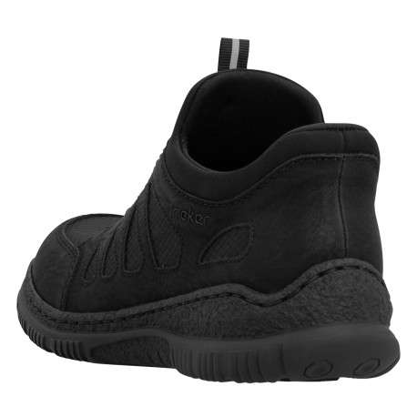 Sneakers noires à talon plat pourvues d'une fermeture élastiquée - Image 4