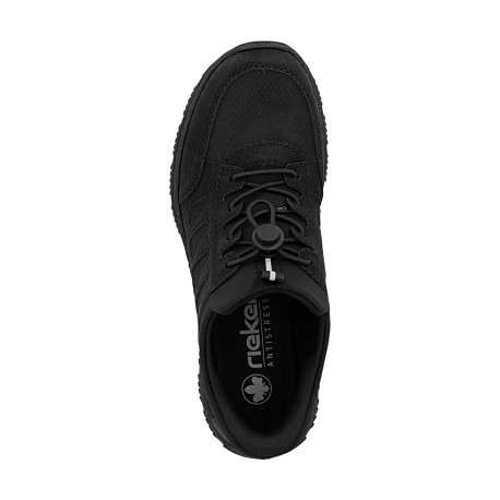Sneakers noires à talon plat pourvues d'une fermeture élastiquée - Image 5