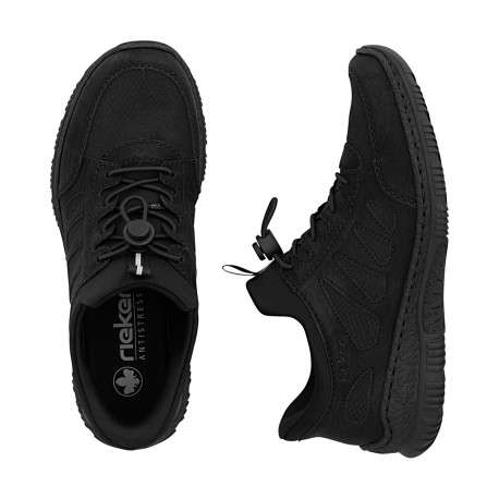Sneakers noires à talon plat pourvues d'une fermeture élastiquée - Image 8