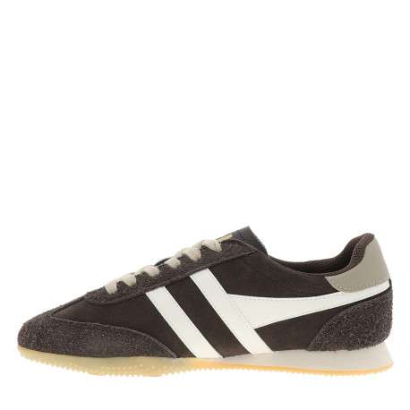 Tennis Sprinter en cuir marron à talon plat pourvues d'une fermeture à lacets - Image 3