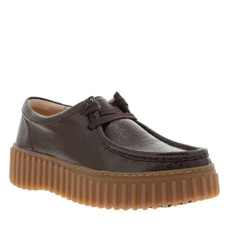 Mocassins Torhill Bee en cuir marron à talon plat munis de lacets plats - Image 2