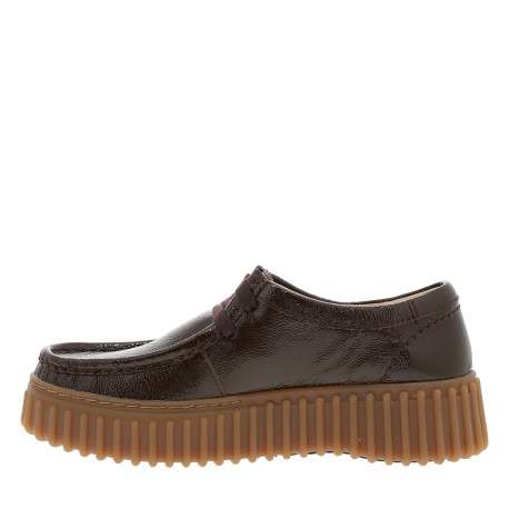 Mocassins Torhill Bee en cuir marron à talon plat munis de lacets plats - Image 3