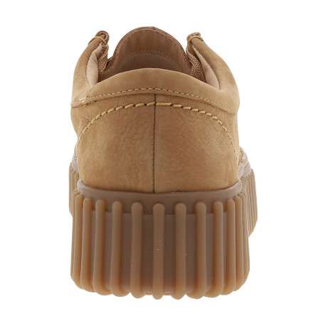 Mocassins Torhill Bee en cuir camel à talon plateau munis de lacets plats - Image 4